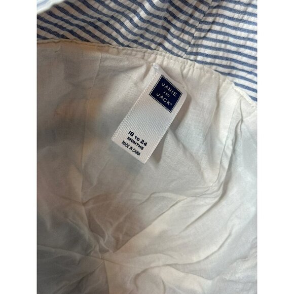 Janie and Jack Toddler 18-24 Months Striped American Flag Bucket Sun Hat - Picture 7 of 9